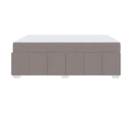 Gultas Rāmis Pelēkbrūna 160 X 200 Cm Audums Vidaxl