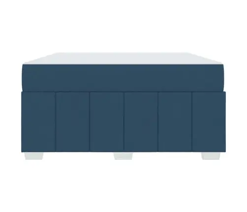 Voodi Raam Madratsiga Sinine 160 X 200 Cm Kangas