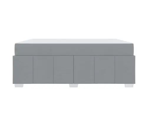 Gultas Rāmis Gaiši Pelēka 180 X 200 Cm Audums Vidaxl