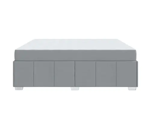 Gultas Rāmis Gaiši Pelēka 180 X 200 Cm Audums Vidaxl