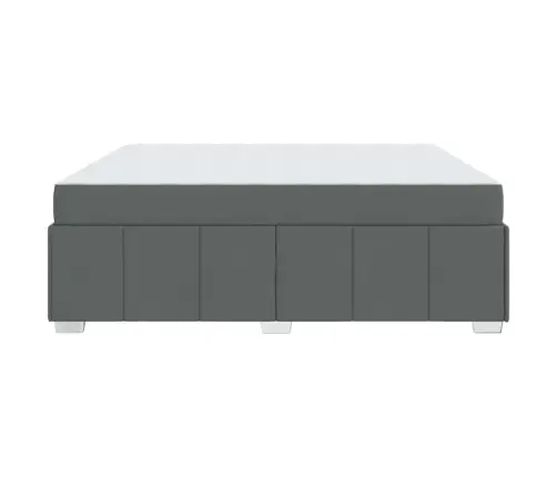 Gultas Rāmis Tumši Pelēka 180 X 200 Cm Audums Vidaxl