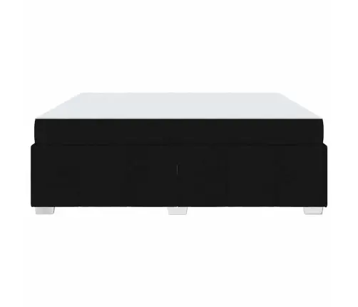 Lovos Rėmas Su Čiužiniu Juoda 180 X 200 Cm Audinys