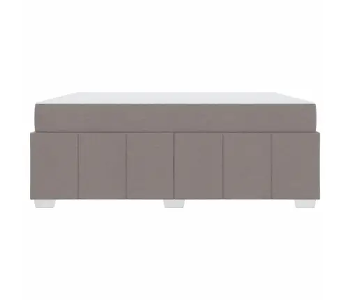 Voodi Raam Madratsiga Pruunikashall 180 X 200 Cm Kangas