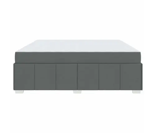 Voodi Raam Madratsiga Tumehall 200 X 200 Cm Kangas