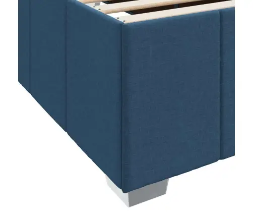 Gultas Rāmis Cits Zila 200 X 200 Cm Audums Vidaxl