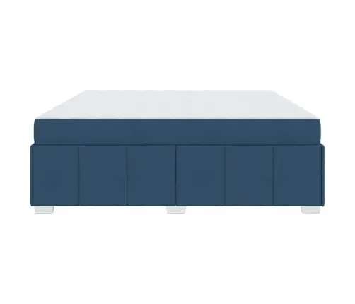 Gultas Rāmis Cits Zila 200 X 200 Cm Audums Vidaxl