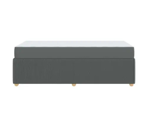 Lovos Rėmas Su Čiužiniu Tamsiai Pilka 80 X 200 Cm Audinys