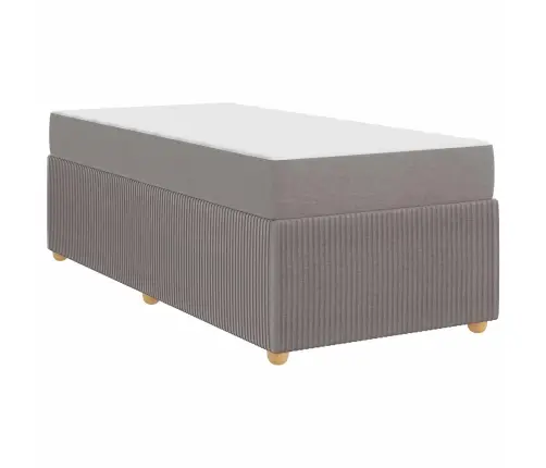 Lovos Rėmas Su Čiužiniu Taupe 80 X 200 Cm Audinys