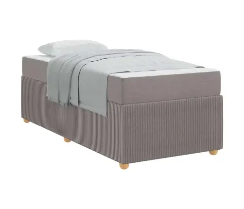 Lovos Rėmas Su Čiužiniu Taupe 80 X 200 Cm Audinys