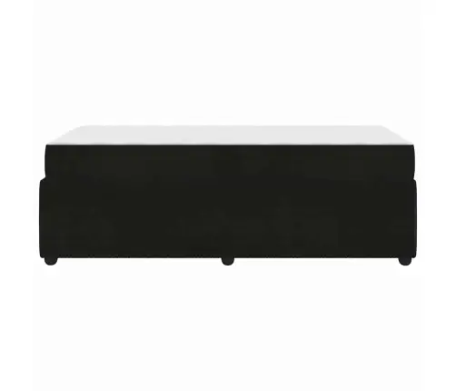 Lovos Rėmas Su Čiužiniu Juoda 80 X 200 Cm Audinys