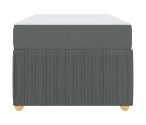 Lovos Rėmas Su Čiužiniu Tamsiai Pilka 90 X 190 Cm Audinys