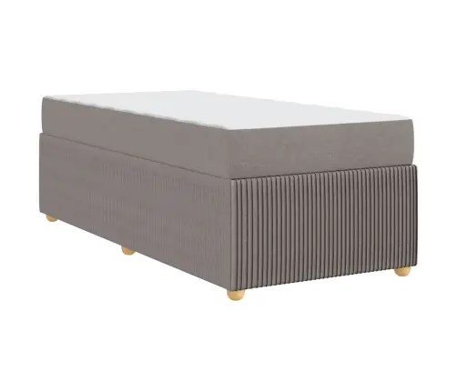 Lovos Rėmas Su Čiužiniu Taupe 90 X 200 Cm Audinys