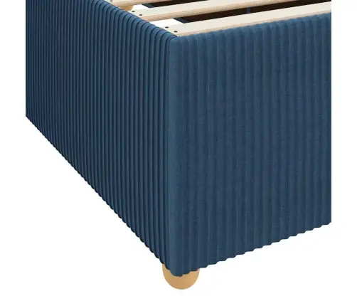 Lovos Rėmas Su Čiužiniu Su Čiužiniu Mėlyna 90 X 200 Cm Audinys