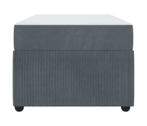 Lovos Rėmas Su Čiužiniu Tamsiai Pilka 90 X 200 Cm Audinys