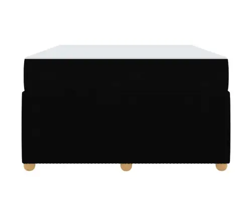 Lovos Rėmas Su Čiužiniu Juoda 120 X 190 Cm Audinys