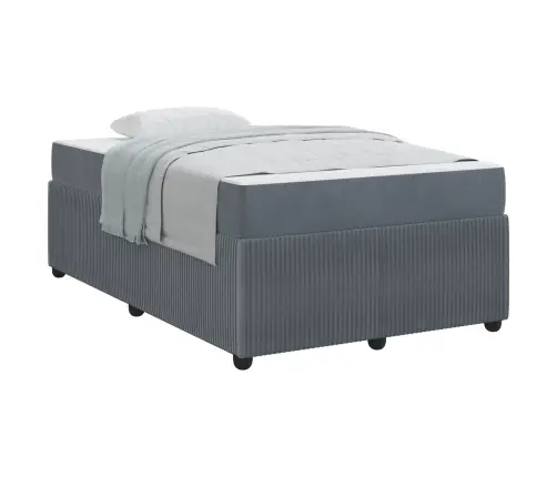 Voodi Raam Madratsiga Tumehall 120 X 190 Cm Kangas