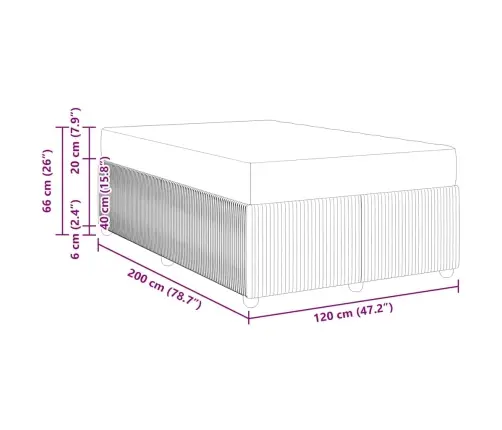 Lovos Rėmas Su Čiužiniu Juoda 120 X 200 Cm Audinys