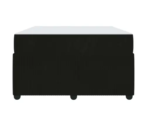 Gultas Rāmis Ar Matraci Melna 120 X 200 Cm Audums Vidaxl