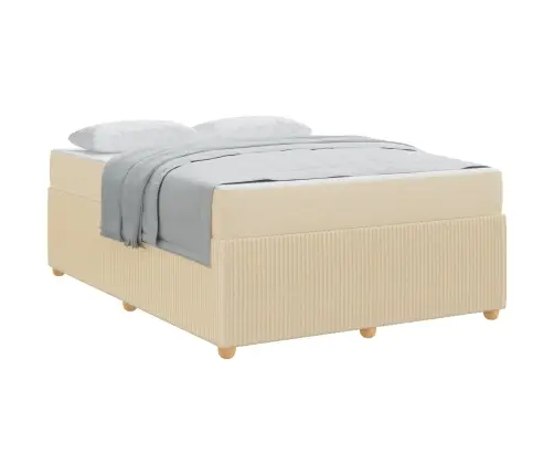 Lovos Rėmas Su Čiužiniu Kreminė 160 X 200 Cm Audinys