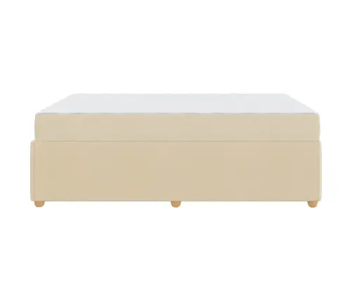 Lovos Rėmas Su Čiužiniu Kreminė 160 X 200 Cm Audinys