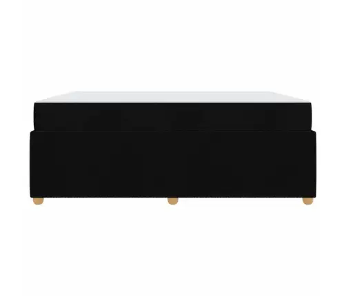 Voodi Raam Madratsiga Must 180 X 200 Cm Kangas