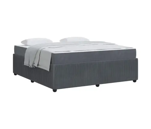 Lovos Rėmas Su Čiužiniu Tamsiai Pilka 180 X 200 Cm Audinys