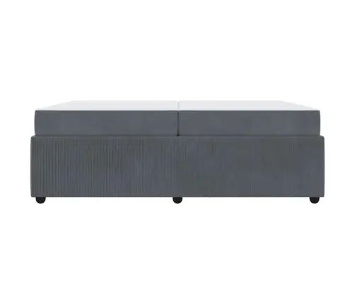 Voodi Raam Madratsiga Tumehall 200 X 200 Cm Kangas