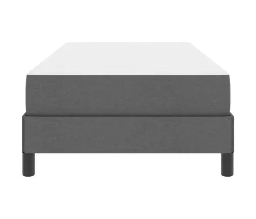 Kastītes Atsperu Gulta Tumši Pelēka 80 X 200 Cm Audums Vidaxl