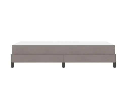 Kastītes Atsperu Gulta Ar Matraci Pelēkbrūna 80 X 200 Cm Audums Vidaxl
