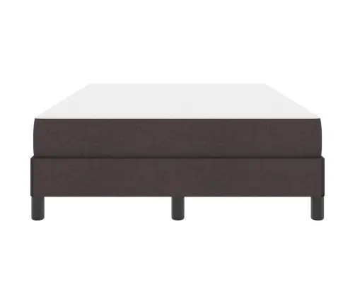 Kastītes Atsperu Gulta Tumši Brūna 120 X 200 Cm Audums Vidaxl
