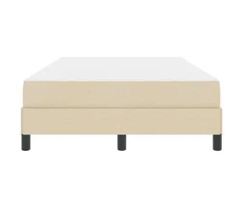 Kiemas Lova Su Čiužiniu Kreminė 120 X 200 Cm Audinys