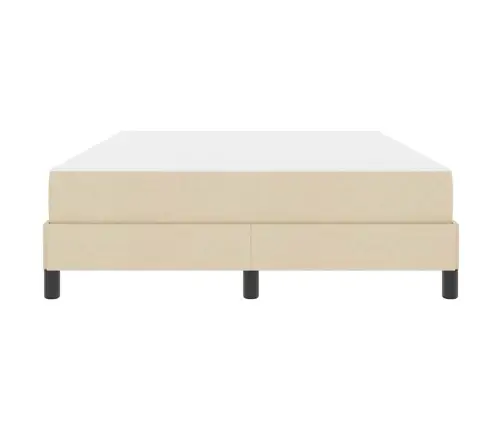 Kiemas Lova Su Čiužiniu Kreminė 160 X 200 Cm Audinys