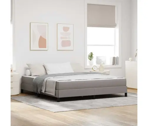 Kastītes Atsperu Gulta Pelēkbrūna 180 X 200 Cm Audums Vidaxl Kastītes Atsperu Gulta Pelēkbrūna 180 X 200 Cm Audums Vidaxl