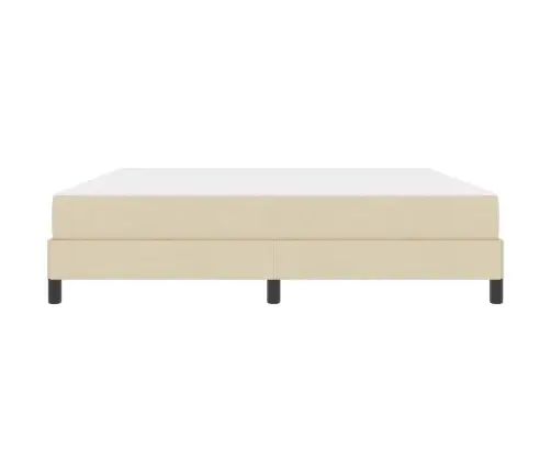 Kiemas Lova Su Čiužiniu Kreminė 180 X 200 Cm Audinys