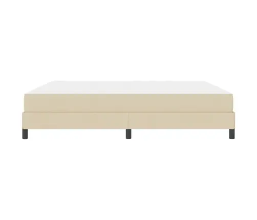 Kiemas Lova Su Čiužiniu Kreminė 180 X 200 Cm Audinys