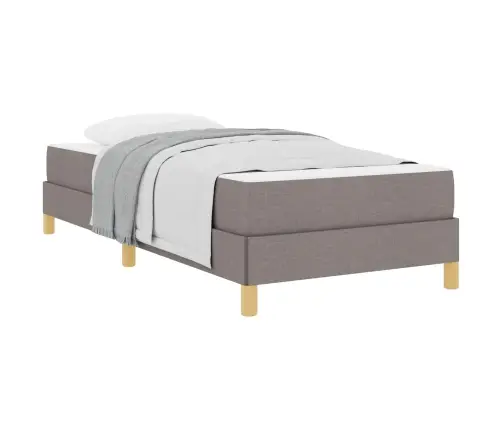 Kastītes Atsperu Gulta Pelēkbrūns Un Brūns 80 X 200 Cm Vidaxl