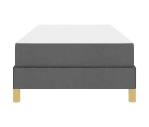 Kiemas Lova Su Čiužiniu Tamsiai Pilka 90 X 190 Cm Audinys