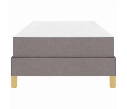 Kastītes Atsperu Gulta Pelēkbrūns Un Brūns 90 X 200 Cm Vidaxl