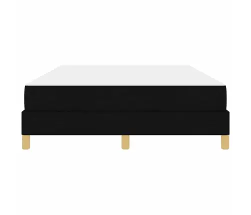 Kastītes Atsperu Gulta Melns Un Brūns 140 X 190 Cm Vidaxl