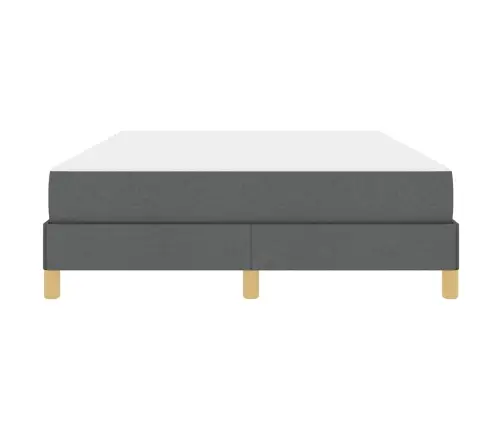 Kiemas Lova Su Čiužiniu Tamsiai Pilka 140 X 200 Cm Audinys