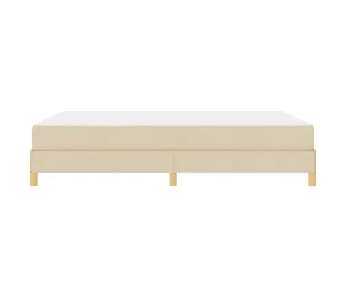 Kastītes Atsperu Gulta Krēmkrāsas Un Brūna 160 X 200 Cm Vidaxl