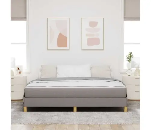 Kiemas Lova Su Čiužiniu Taupe 180 X 200 Cm Audinys