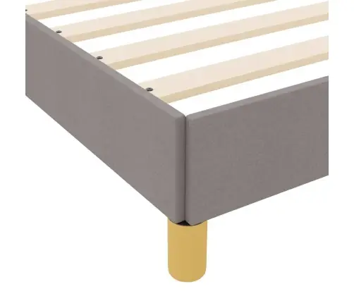 Kiemas Lova Su Čiužiniu Taupe 200 X 200 Cm Audinys