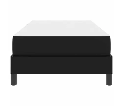 Lovos Rėmas Su Čiužiniu Juoda 80 X 200 Cm Audinys