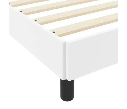 Gulta Tīri Balts 80 X 200 Cm Mākslīgā Āda Vidaxl