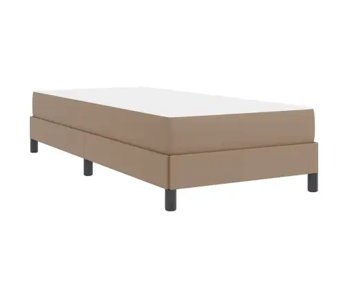 Gulta Ar Matraci Kapučīno 80 X 200 Cm Mākslīgā Āda Vidaxl