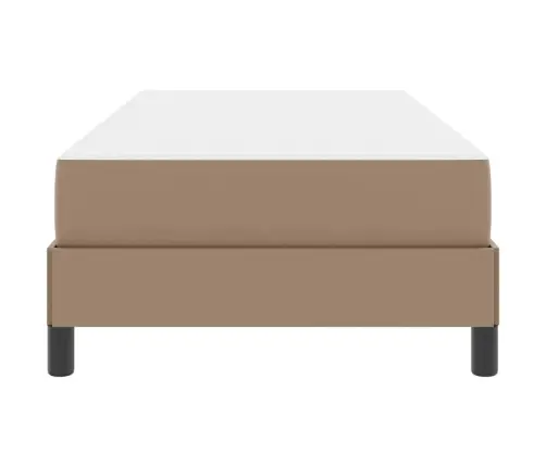 Gulta Ar Matraci Kapučīno 80 X 200 Cm Mākslīgā Āda Vidaxl