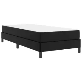 Voodi Raam Madratsiga Must 90 X 200 Cm Kangas