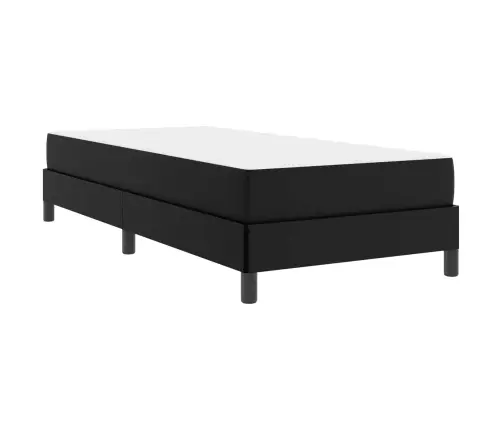 Lovos Rėmas Su Čiužiniu Juoda 90 X 200 Cm Audinys