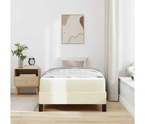 Lovos Rėmas Su Čiužiniu Kreminė 100 X 200 Cm Audinys